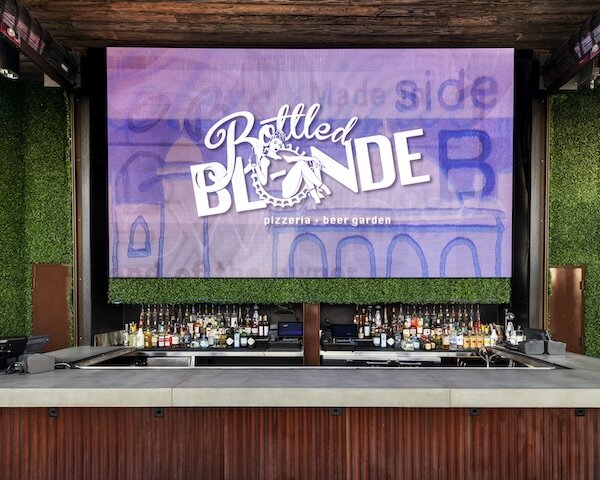 bar and led screen